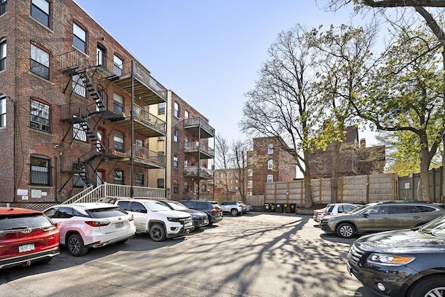 view of uncovered parking lot