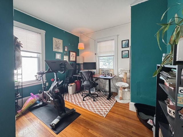 57 Bartlett St, Somerville, MA 02145 - office space featuring wood finished floors and ornamental molding
