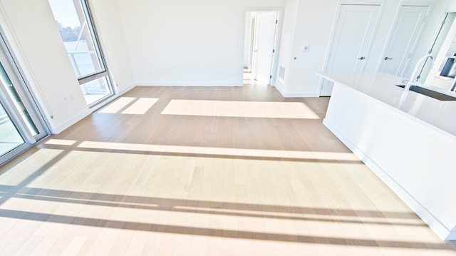 staircase featuring hardwood / wood-style floors