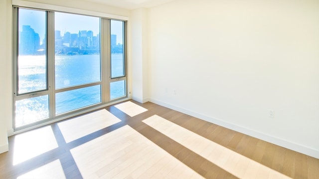 empty room featuring light hardwood / wood-style floors