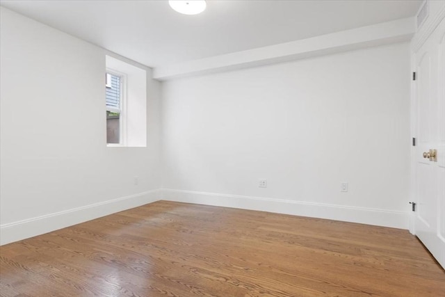 197-199 Winchester St, Brookline, MA 02446 - spare room featuring baseboards and light wood finished floors