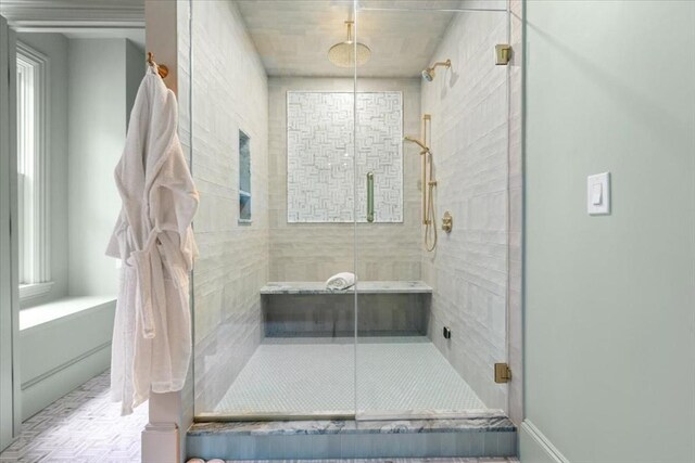 197-199 Winchester St, Brookline, MA 02446 - full bathroom with a stall shower