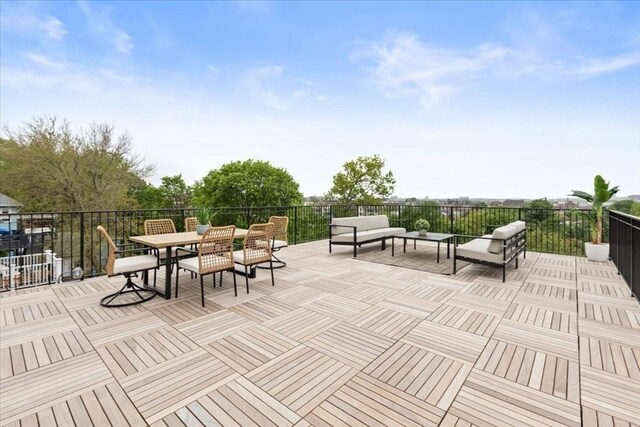 197-199 Winchester St, Brookline, MA 02446 - view of patio / terrace with an outdoor hangout area and outdoor dining space