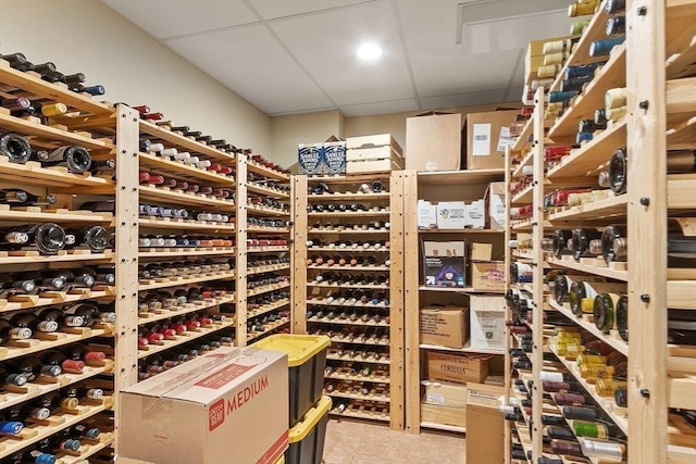 74 Charter Rd, Acton, MA 01720 - wine area featuring a drop ceiling