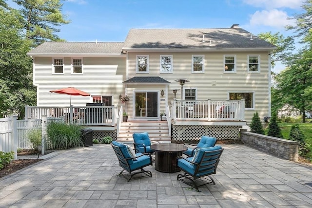 74 Charter Rd, Acton, MA 01720 - back of house featuring a patio and a wooden deck