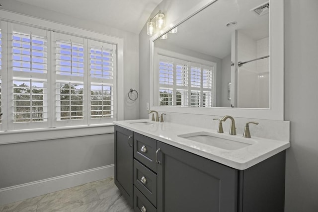 bathroom with vanity