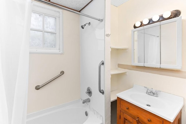 342 Broadway, North Attleboro, MA 02760 - full bath featuring vanity and shower / bathtub combination with curtain