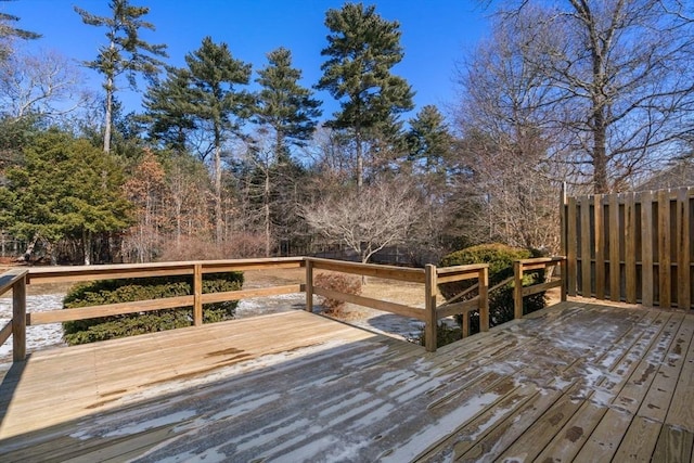 view of wooden terrace