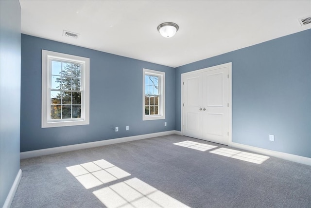 view of carpeted empty room