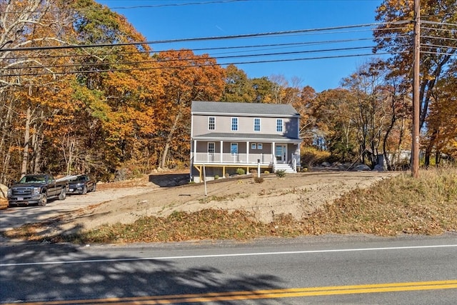 view of front of home featuring a porch