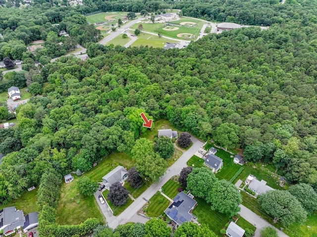 22 Liberty St, Bellingham, MA 02019 - view of property location featuring a forest