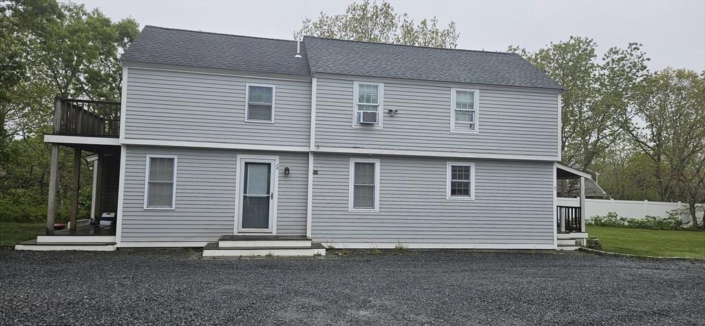7 Candle Maker Cir, Edgartown, MA 02539 - rear view of house with a shingled roof