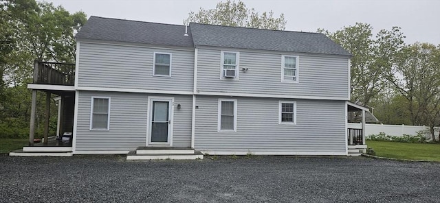 7 Candle Maker Cir, Edgartown, MA 02539 - rear view of house with a shingled roof