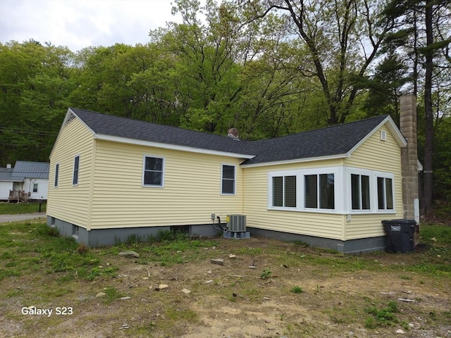461 N Orange Rd, Athol, MA 01331 - rear view of house featuring a chimney and roof with shingles