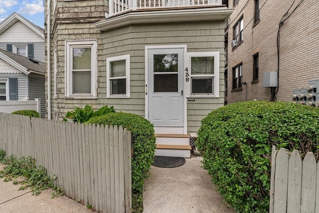 439 Walnut Ave, Boston, MA 02119 - property entrance featuring a balcony