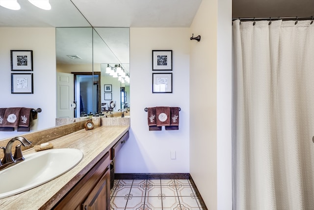 bathroom with vanity