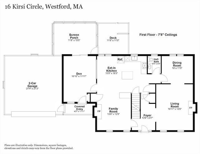 16 Kirsi Cir, Westford, MA 01886 - home floor plan