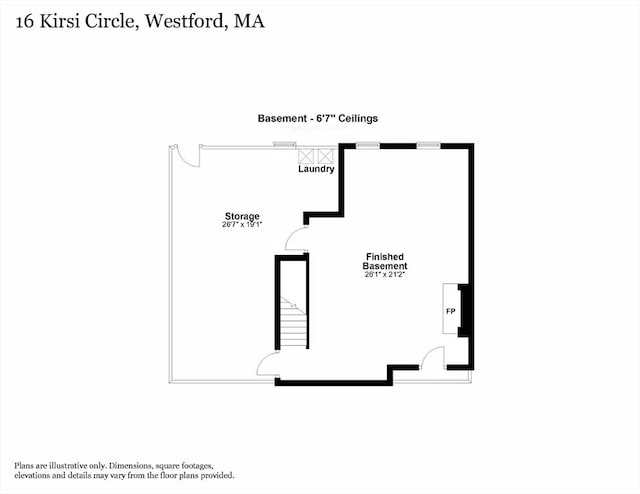 16 Kirsi Cir, Westford, MA 01886 - room layout