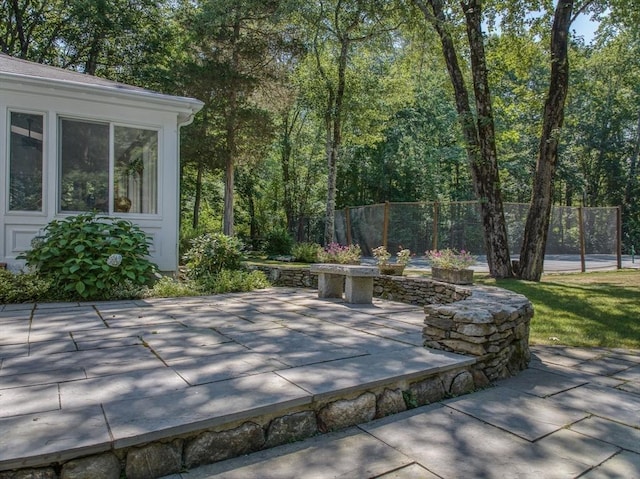 view of patio / terrace with fence