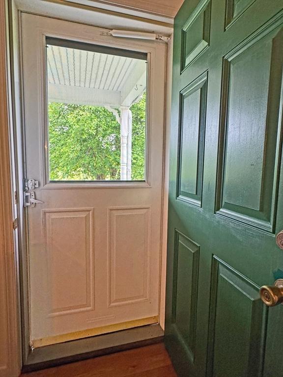 5 Boyle Rd, Gill, MA 01354 - doorway featuring dark wood-type flooring