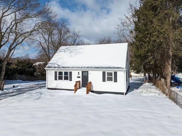 view of front of home