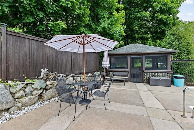 3 Side Hill Rd, Hingham, MA 02043 - view of patio / terrace featuring an outdoor structure