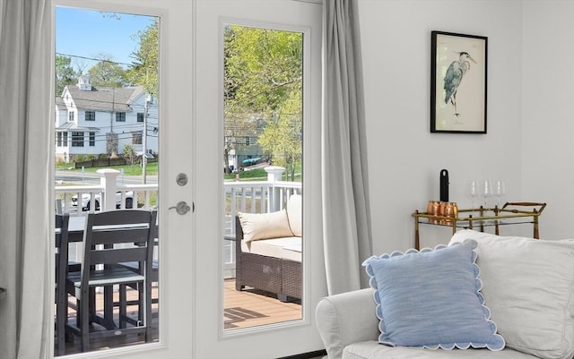 4 Agawam Ave, Ipswich, MA 01938 - doorway to outside featuring french doors