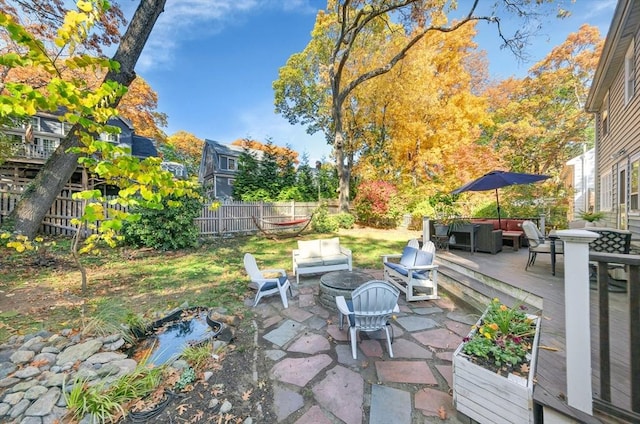 view of patio / terrace with outdoor lounge area