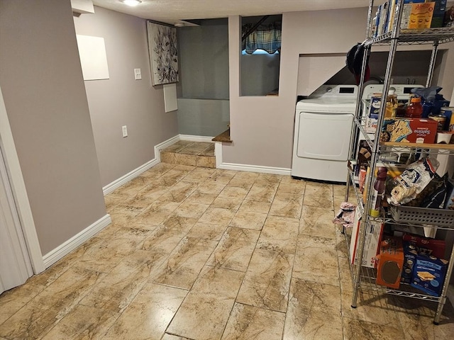 16 Boyd Ave, East Providence, RI 02914 - washroom with washer / dryer and baseboards
