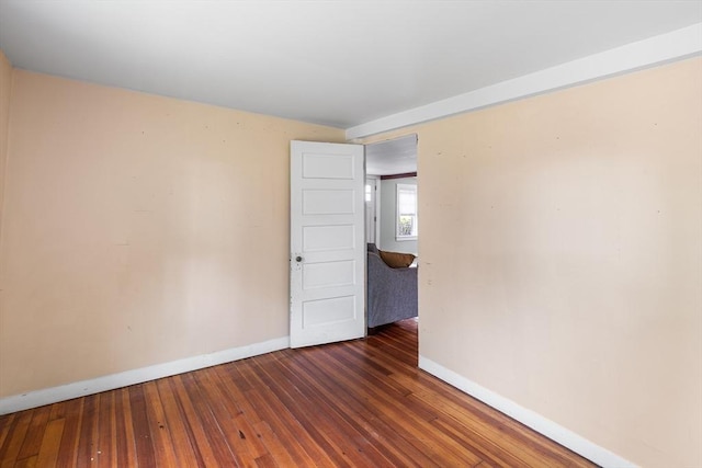 134 Hampton Cir, Hull, MA 02045 - spare room featuring baseboards and hardwood / wood-style flooring