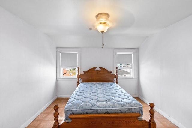 134 Hampton Cir, Hull, MA 02045 - bedroom featuring multiple windows, baseboards, and a ceiling fan