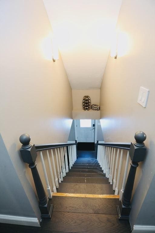 view of stairs