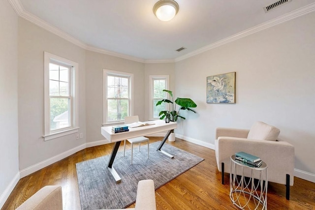 30 Pembroke St, Somerville, MA 02145 - office space with wood finished floors, crown molding, and baseboards