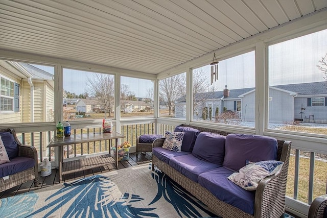 view of sunroom / solarium