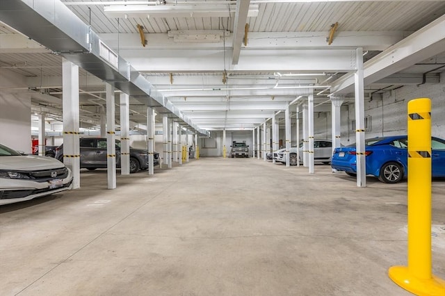 view of parking deck
