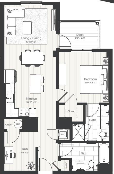 1515 Commonwealth Ave Unit 314, Boston, MA 02135 - view of home floor plan
