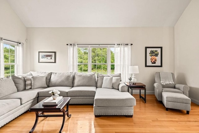 75 Country Way Unit 75, Dartmouth, MA 02748 - living room with light wood-style floors and lofted ceiling