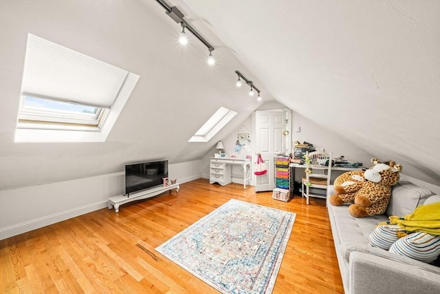 75 Country Way Unit 75, Dartmouth, MA 02748 - bonus room featuring a skylight, lofted ceiling, wood finished floors, and plenty of natural light