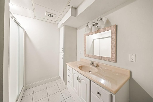 75 Country Way Unit 75, Dartmouth, MA 02748 - bathroom with vanity and tile patterned flooring
