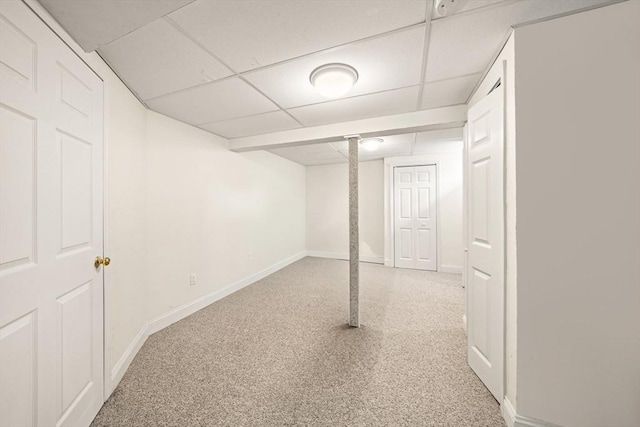 75 Country Way Unit 75, Dartmouth, MA 02748 - finished basement with a paneled ceiling and baseboards