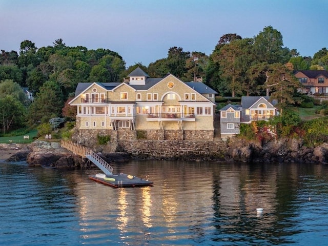 3 Anchorage Ln, Marblehead, MA 01945 - water view featuring a floating dock and stairway
