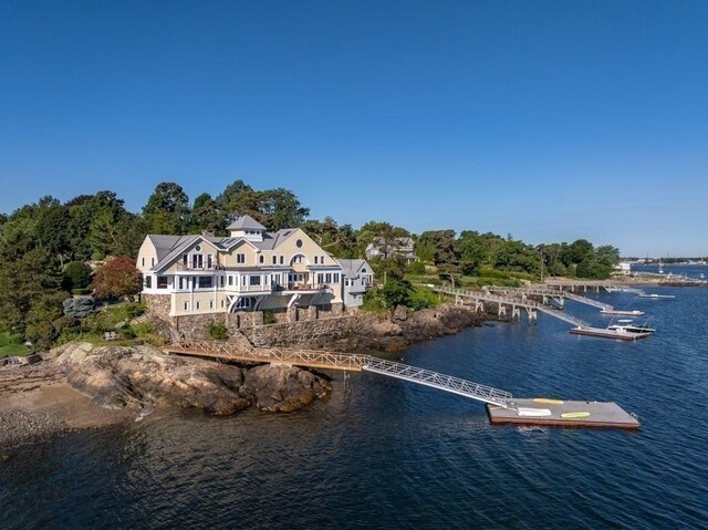 3 Anchorage Ln, Marblehead, MA 01945 - water view featuring a floating dock