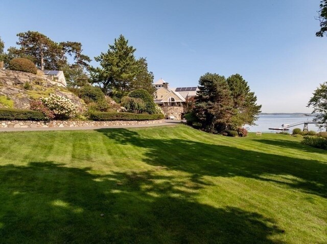 3 Anchorage Ln, Marblehead, MA 01945 - view of green lawn with a water view
