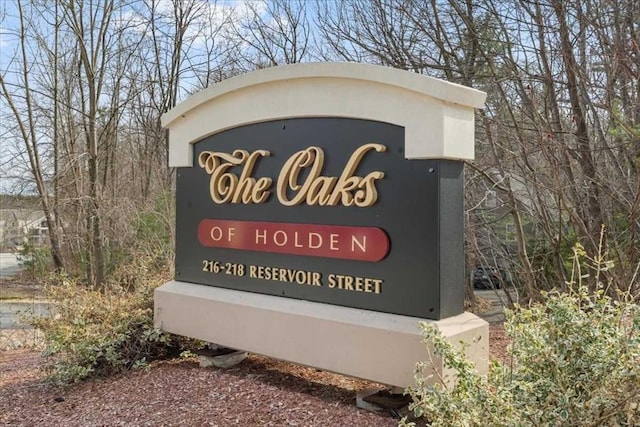 216 Reservoir St Unit 304, Holden, MA 01520 - view of community / neighborhood sign