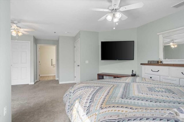 216 Reservoir St Unit 304, Holden, MA 01520 - bedroom with baseboards, a ceiling fan, visible vents, and carpet