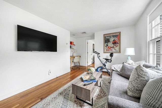 209 Brookside Rd, Needham, MA 02492 - living room with wood finished floors and baseboards
