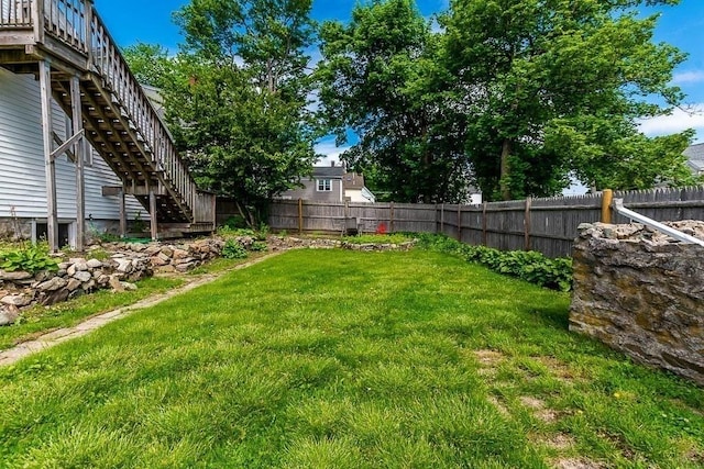129 Vernon St Unit B, Norwood, MA 02062 - view of yard featuring stairs