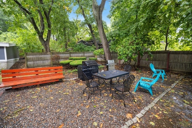 view of patio / terrace featuring grilling area