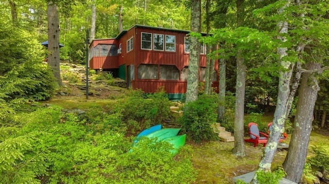 206 S Chesterfield Rd, Goshen, MA 01096 - view of play area featuring a sunroom