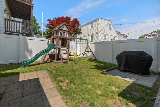 100 Ashland St, Lynn, MA 01905 - fenced backyard featuring a playground